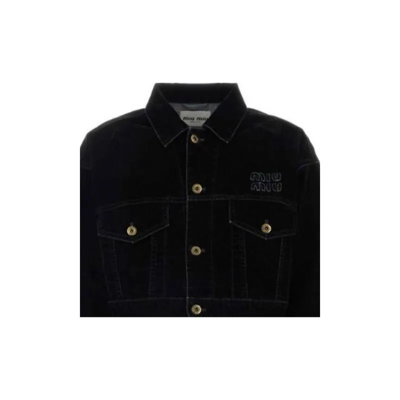 MIU MIU Jackets Coats Women's Black-3