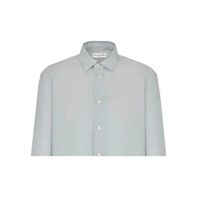 DIOR Quarterly New Products Shirts Women's Light Blue-2