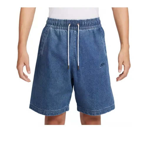 Nike Alumni Denim Shorts Men's Medium Blue