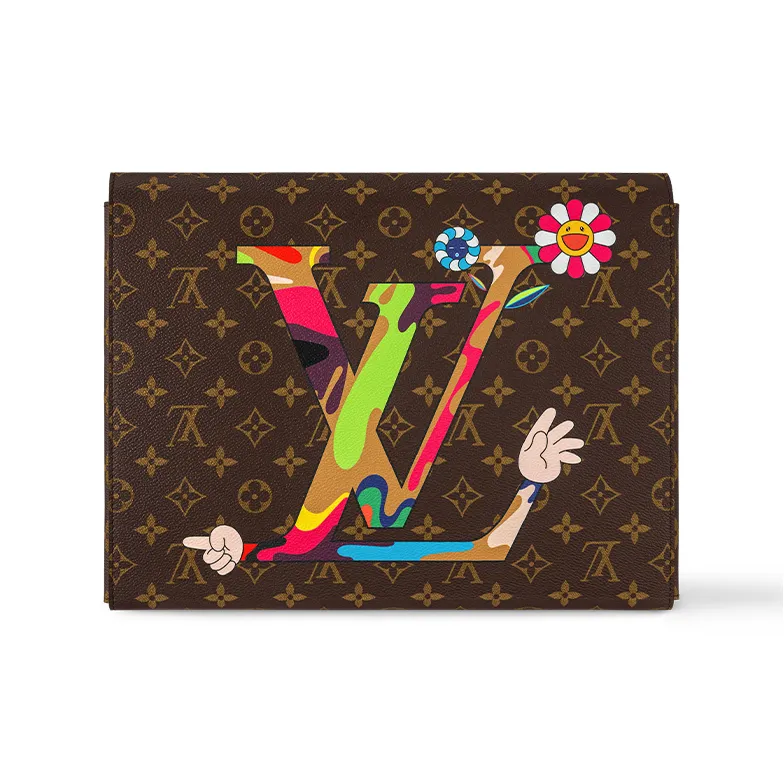 LOUIS VUITTON Lv X Tm Superflat Characters Mark Folder-1