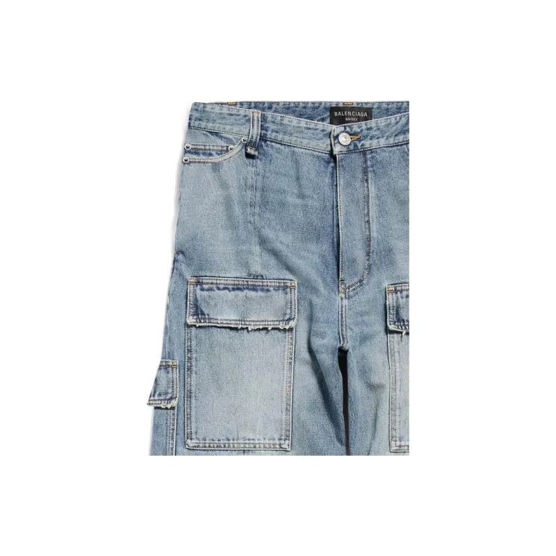 Balenciaga Flared Cargo Jeans-7