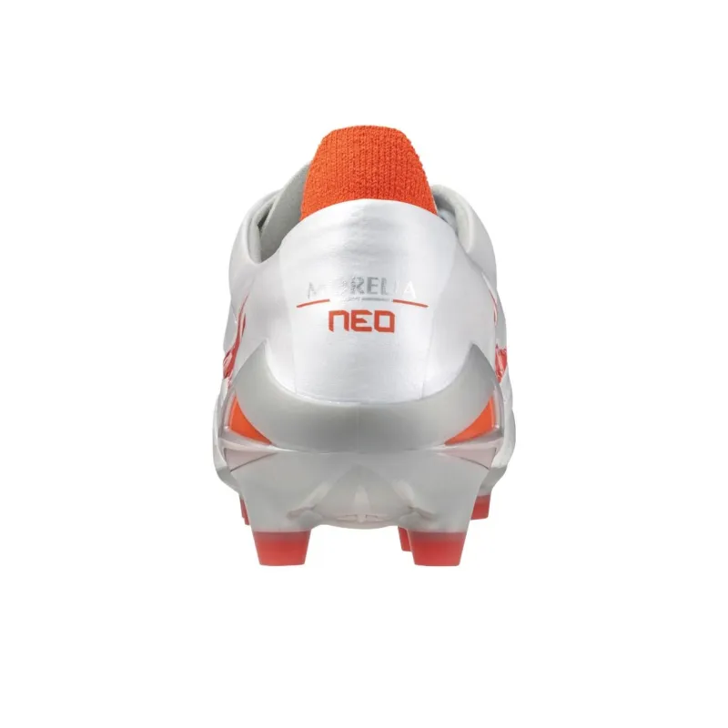 Mizuno Morelia Neo 4 Wear resistant And Lightweight Soccer Shoes Unisex White-3