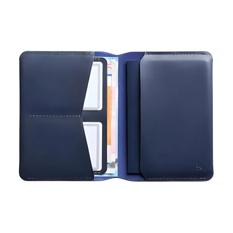 BELLROY Leather Card Holder Unisex Marine Blue-1