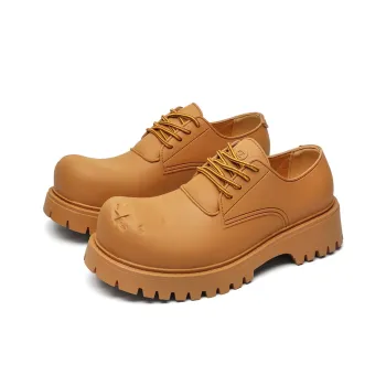 KUNGFUDEER Distressed Aesthetics Anti Slip And Wear Resistant Height Increasing Low Top Casual Shoes Unisex