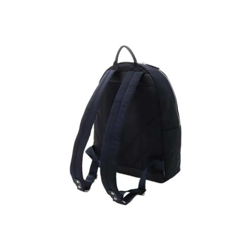 MCM Dieter Backpack Nylon Visetos Medium Navy-1