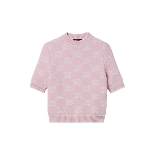GUCCI Logo Intarsia Button Up Cardigan