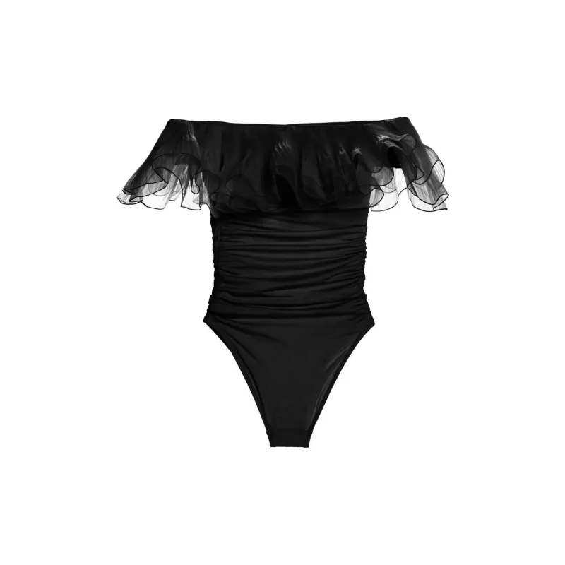 Giambattista Vall Ruffled One Piece Swimsuit-1