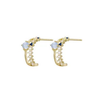 MISS XIA JWY S925 Silver Stud Stud Earrings Women's