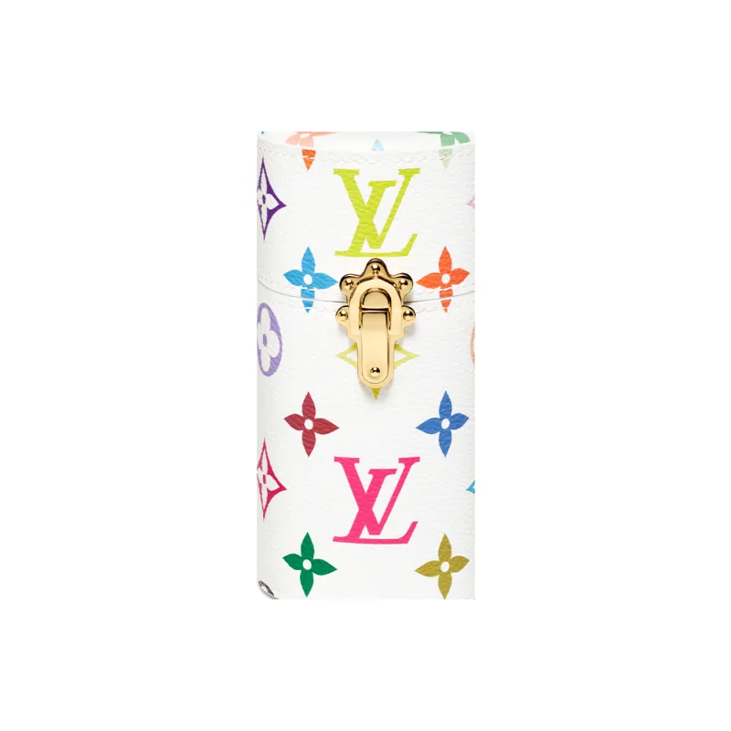 LOUIS VUITTON Takashi Murakami Collaboration Coated Canvas Perfume Storage Bag Unisex Multicolor-3