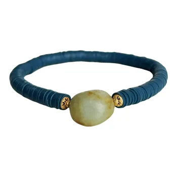 ZANJICHUANQI Bracelets White Jade/Pale Greenish White Jade Unisex