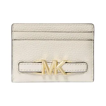 MICHAEL KORS Cow Leather Card Holder Women's Milk White