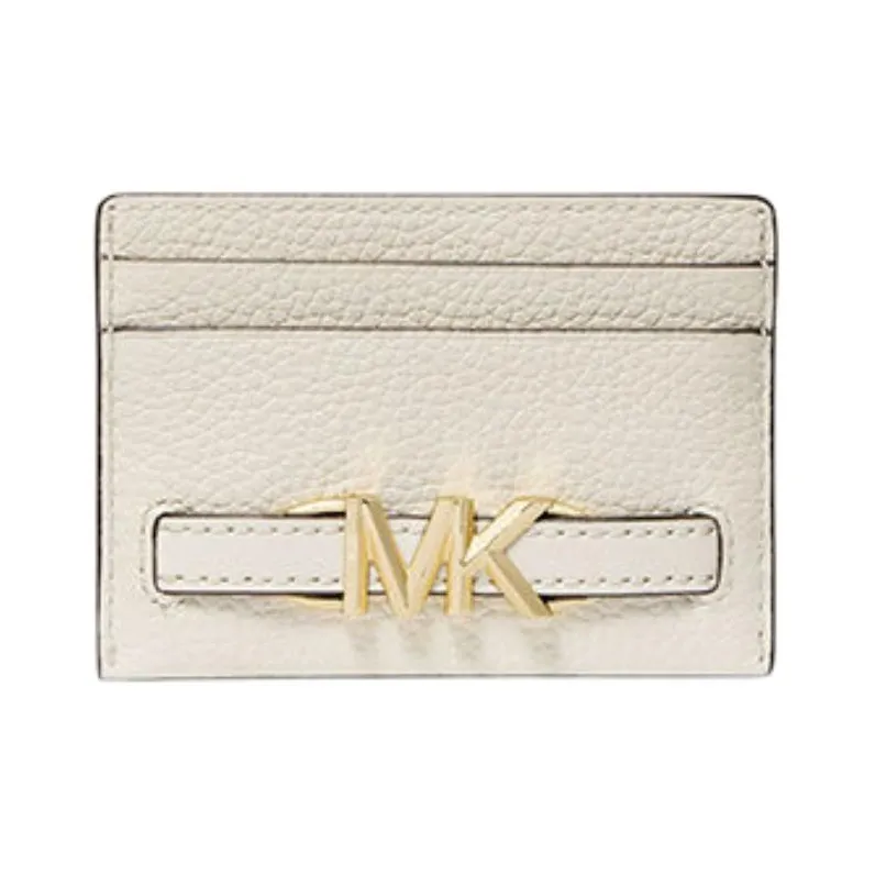 MICHAEL KORS Cow Leather Card Holder Women's Milk White-0