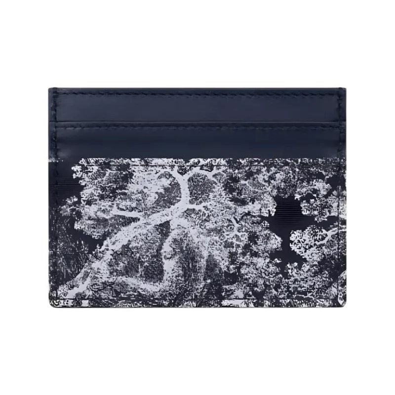 DIOR 30 Montaigne Jacquard Card Holder Women's Blue-1