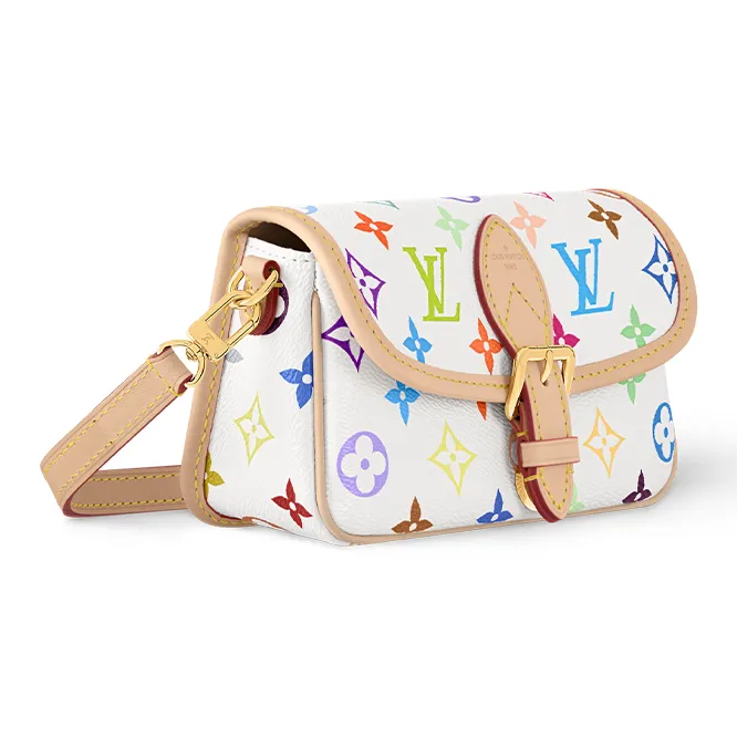 LOUIS VUITTON X Takashi Murakami Nano Diane White Multicolored-1