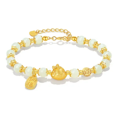 Fu Ru Ji Hetian Jade Bracelets White Jade/Pale Greenish-White Jade Women's