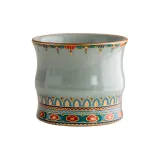 Ru Kiln Dunhuang Straight Simple Cup-Green/200mL below