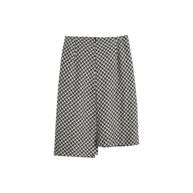 Olrain Casual Long Skirts Women's Black-1