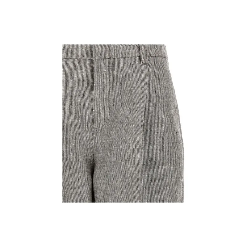 Brunello Cucinelli Pleated Twill Pants-4