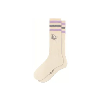DIOR FW22 Knee High Socks Men's Men's 1 Pack Beige