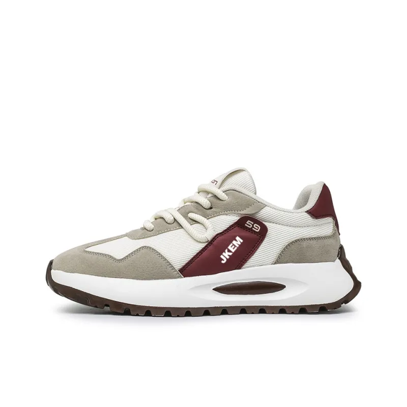 JKEM Anti Slip And Wear Resistant Height Increasing Low Top Casual Shoes Men's-2