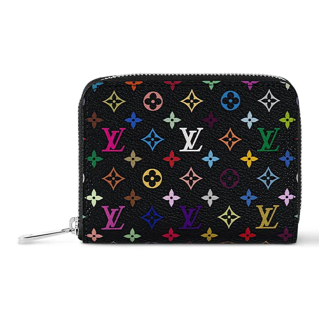 LOUIS VUITTON X Takashi Murakami Zippy Coin Purse Black Multicolored-0