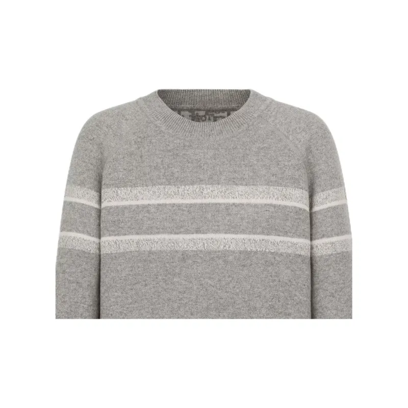 DIOR Reversible Crew-Neck Sweater Sweater Women's Gray-4