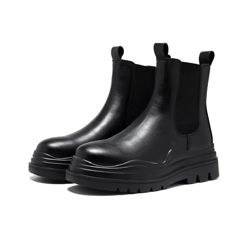 FULIBAOLUO Short Chelsea Boots Men's-1