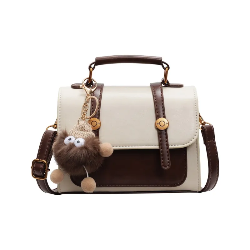 Yalu PU Shoulder Bag, Crossbody Bag, Handbag Regular Women's Ecru/Black/Dark Brown/Coffee-1