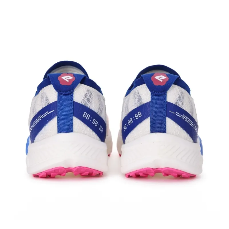 QILOO Slip Resistant, Abrasion Resistant, Breathable Low Top ETPU Technology Running Shoes Unisex Klein Blue-4