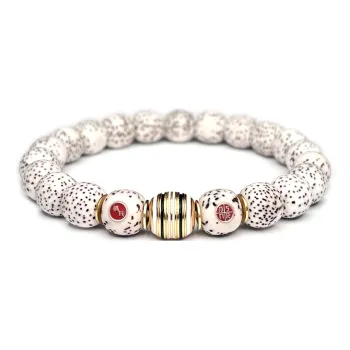 MOUNTAINS AND MANS Star Moon Bodhi Seeds New Chinese Style Good Luck Beaded Bracelet Unisex