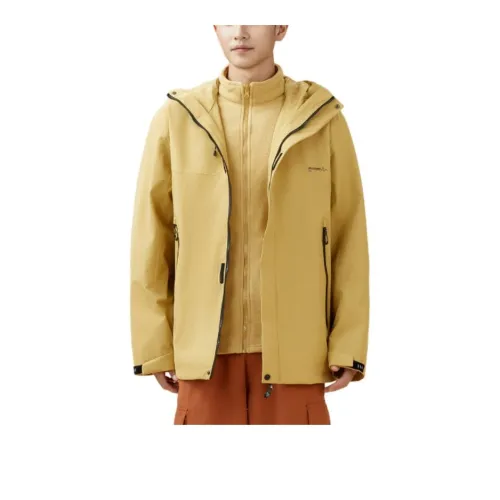 361° Keep Warm From The Wind Windbreaker Jacket Men's Soft Yellow