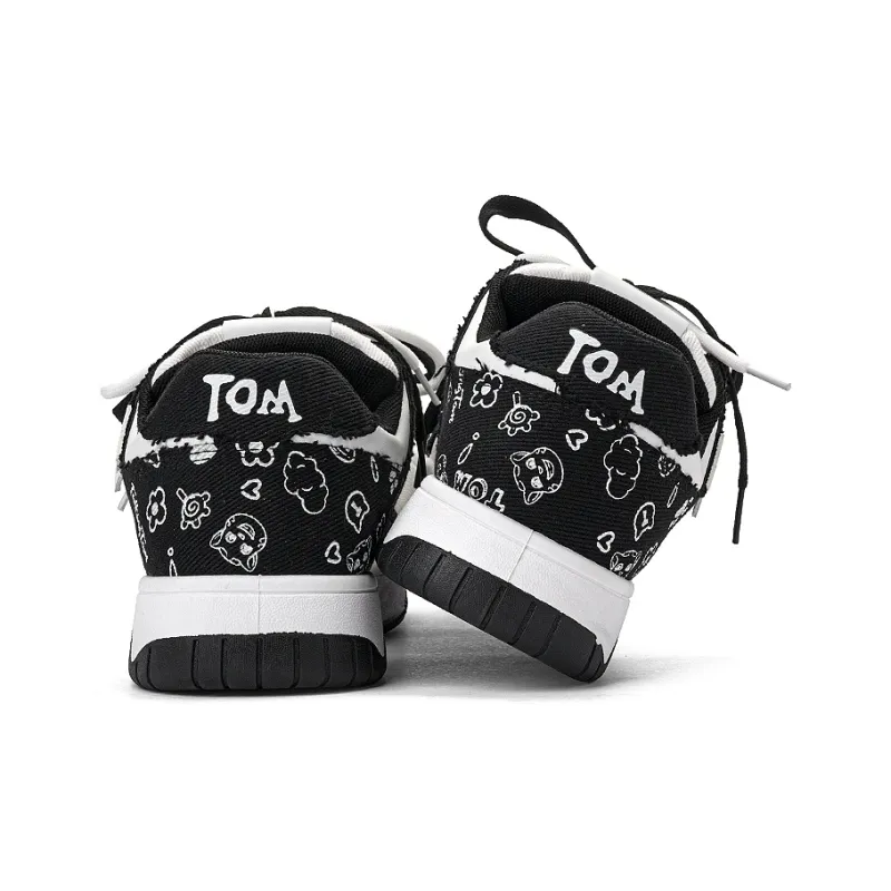 TALKING TOM Anti-Slip And Wear-Resistant Lightweight Height Increasing Low-Top Skateboard Shoes Men's-12