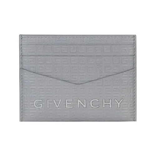GIVENCHY Cow Leather Card Holder Regular Men's Light Gray