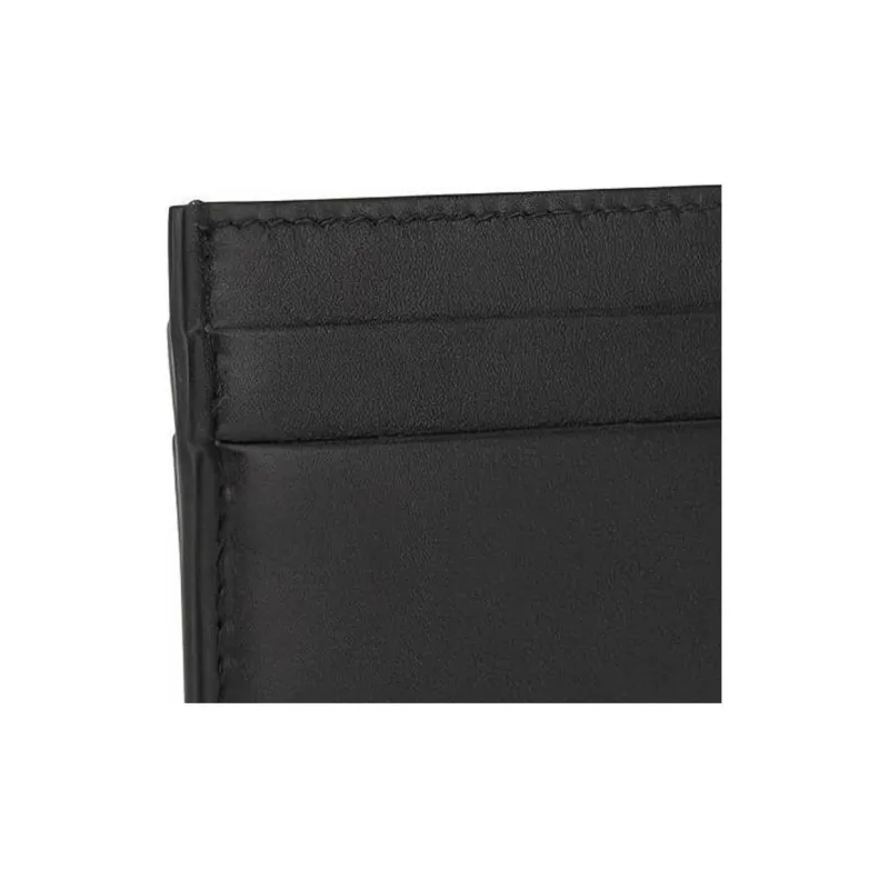 Valentino GARAVANI Cow Leather Wallets Card Holders Men's Black-4