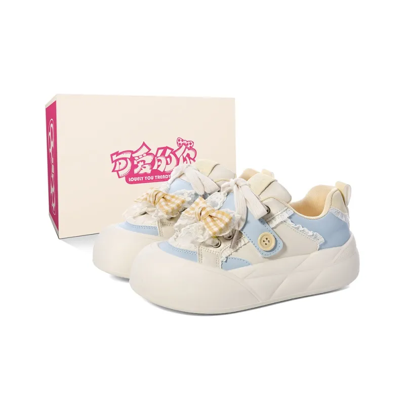 Lovely You Wear-resistant And Lightweight Low-Top Skateboard Shoes Women's Yellow Green-30