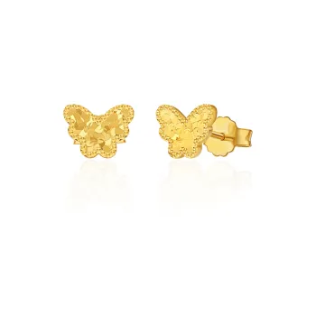 SEAZA 18K Gold Stud Earrings Unisex