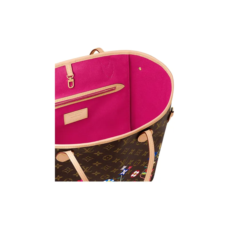 LOUIS VUITTON X Takashi Murakami Neverfull Mm Superflat Monogram-5