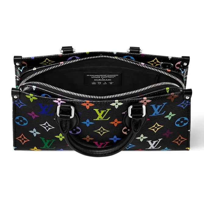LOUIS VUITTON X Takashi Murakami OnTheGo East West Chain Black Multicolored-3