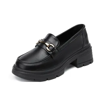 La Chapelle Loafers 4.5cm Women's Black