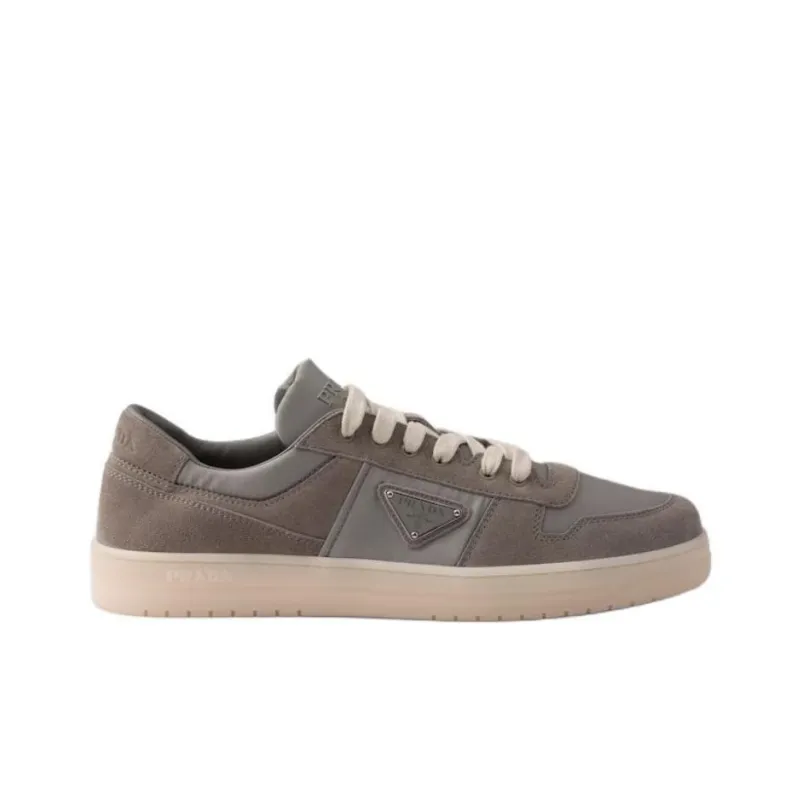 PRADA Downtown Low Top Skateboard Shoes Men's Gray-1