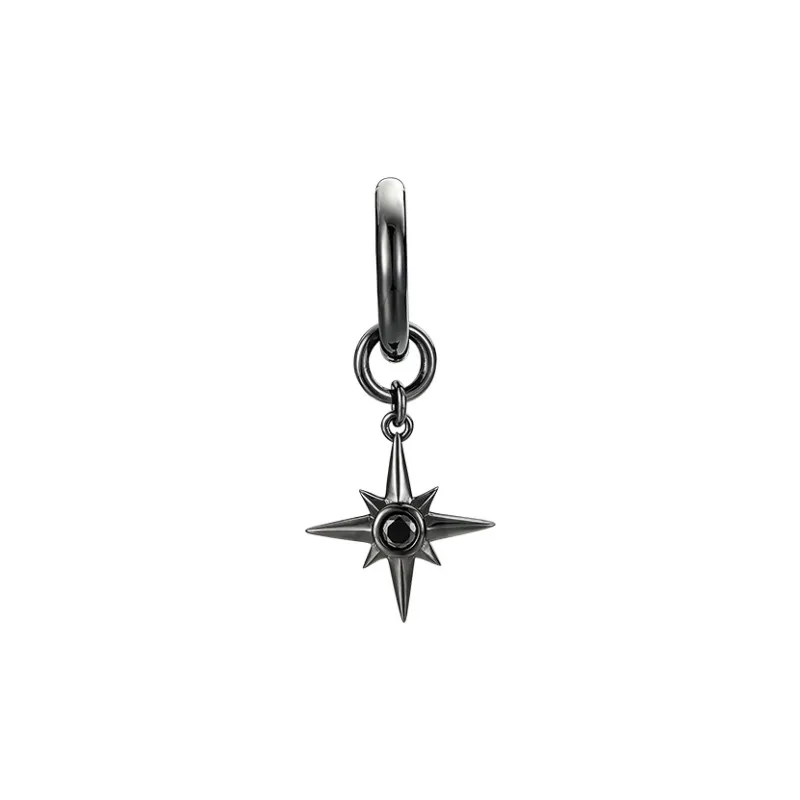 MYSH 925 Sterling Silver Earrings Men's-1
