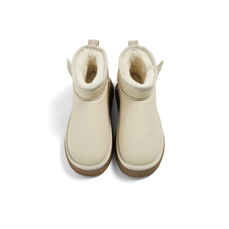 HUANQIU Warm Wear Resistant Slip Resistant Short Snow Boots Women's-11