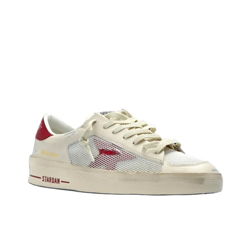 Golden Goose Stardan Low Top Skateboard Shoes Men's Red-2
