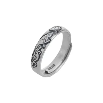 Xiaoyinjiang 999 Fine Silver Rings Women's
