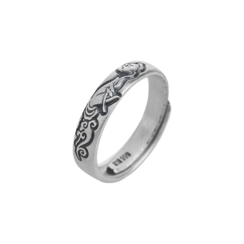 Xiaoyinjiang 999 Fine Silver Rings Women's-0