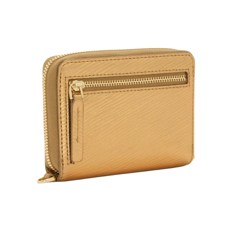 TUMI Leather Wallet Women's Gold-1