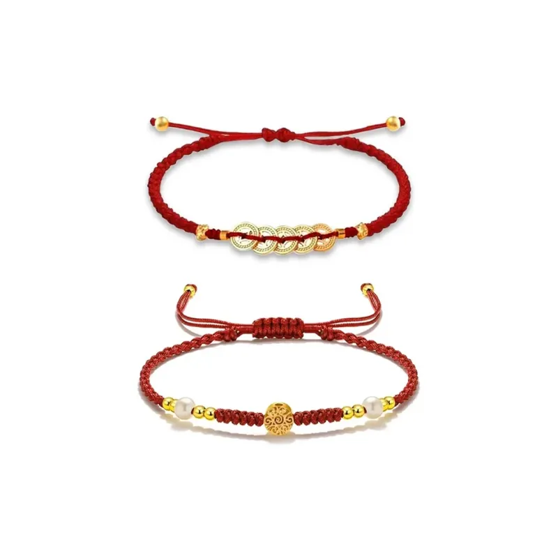 ICEKID Snake Year Rich Overnight Wealth Rolls In Spend With Ease Alloy Hand Rope Unisex-6