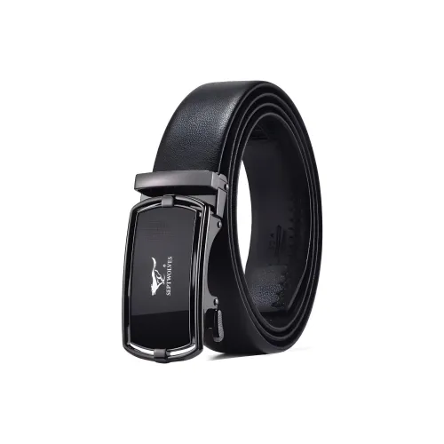 SEPTWOLVES Cow Leather Leather Belts Men's Width  3.5cm