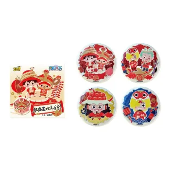 KAYOU One Piece Badge Snake Year Collection Anime Merchandise Tinplate Sunflower Seed Badge Badge Badges