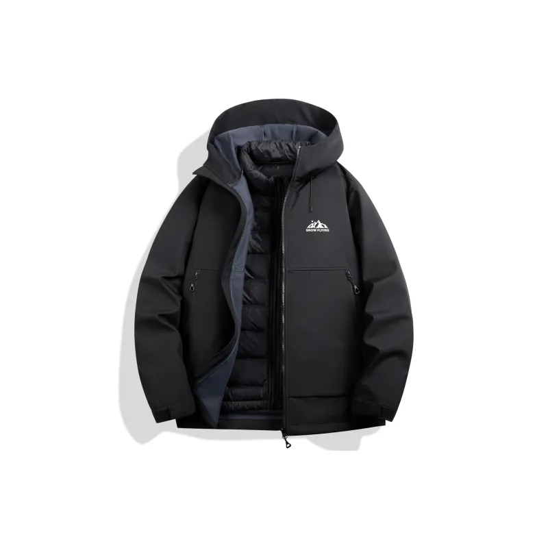 SNOW FLYING Down Jacket Unisex Vibrant Black-0